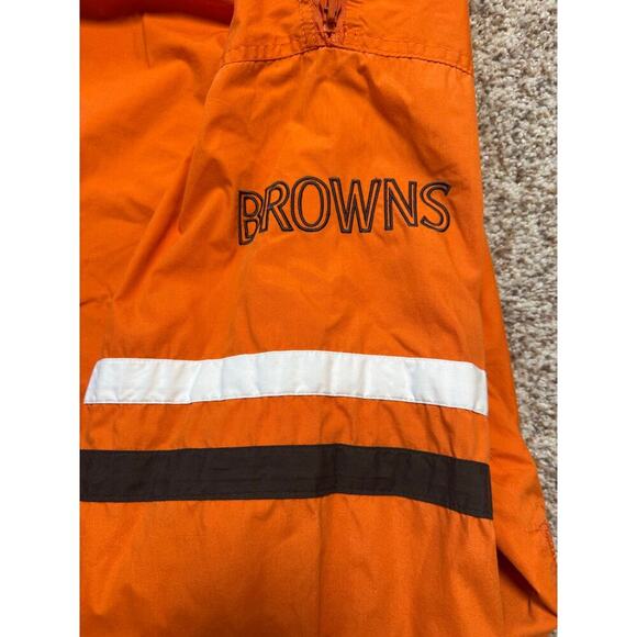 VINTAGE 90's NFL Football Pro Player XXL CLEVELAND BROWNS Windbreaker Jacket - Picture 10 of 16